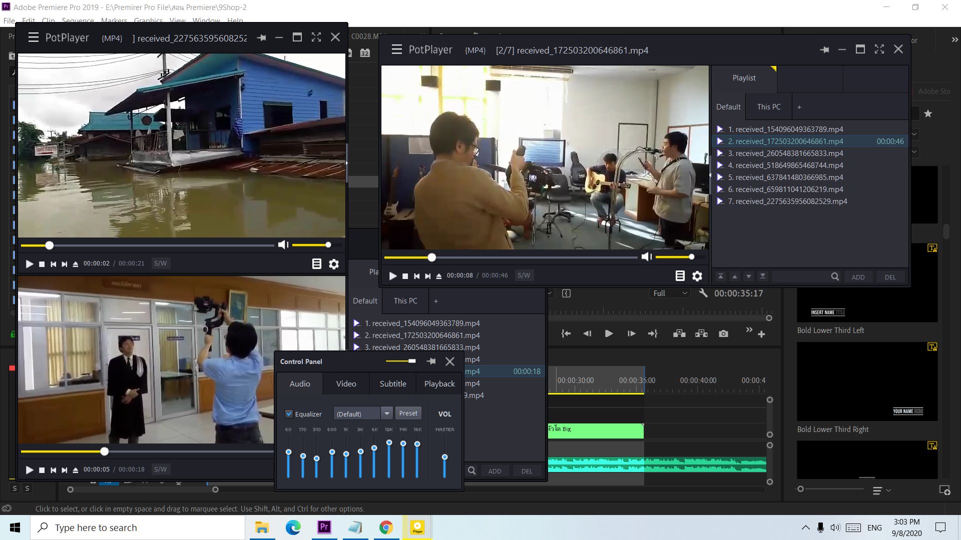 บริการถ่ายทอดสด ขายสินค้า, นำเสนอผลงาน (In-Door)